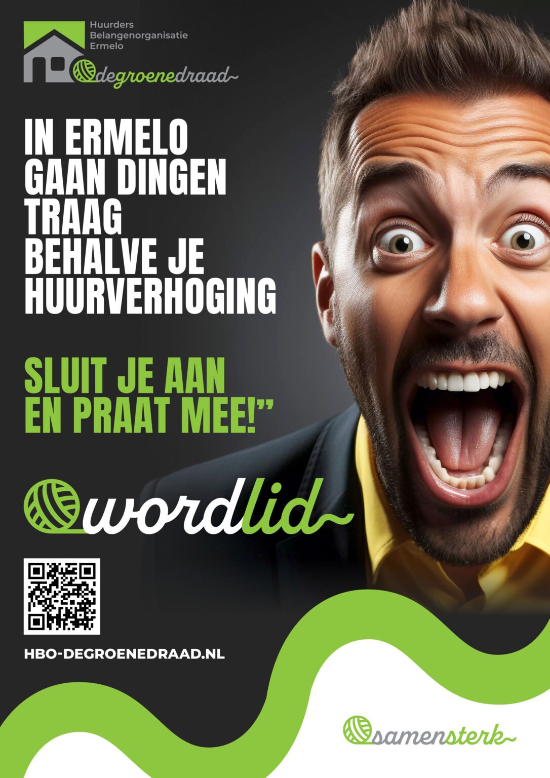 IN ERMELO GAAN DINGEN TRAAG BEHALVE JE HUUR VERHOGING